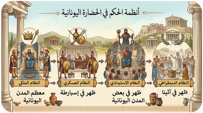 أنظمة الحكم في الحضارة اليونانية