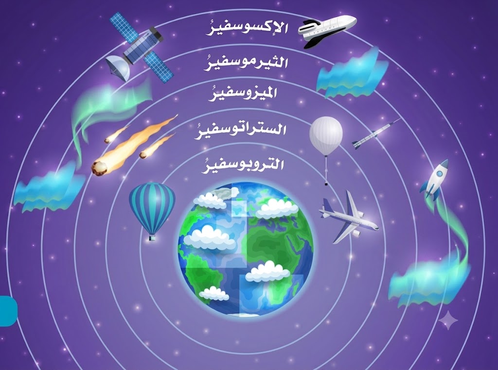 طبقات الغلاف الجوي طبقات الغلاف الجوي