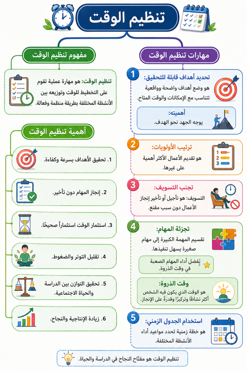 تنظيم الوقت